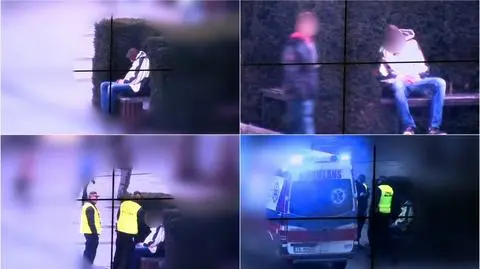 Operator monitoringu pomógł 20-latkowi po dopalaczach