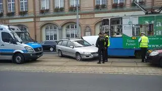 Kolizja koło IX LO sparaliżowała ruch tramwajów na ul