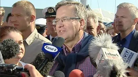 Bronisław Komorowski w Łebie