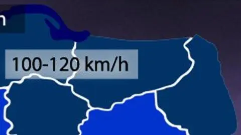 Ponad 120 km/h na Wybrzeżu i w górach