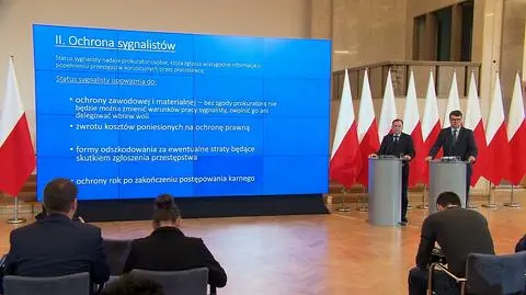 Projekt ustawy o jawności życia publicznego zaprezentował Mariusz Kamiński