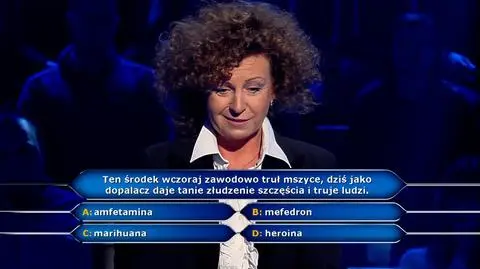 Jaki środek truł mszyce? Pytanie z Milionerów o dopalacze