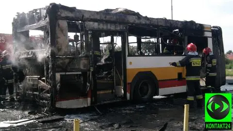 Pożar autobusu we Wrocławiu