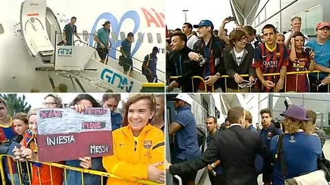 Barcelonę witają tłumy kibiców