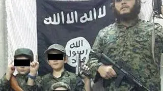 Khaled Sharouff i jego synowie w Syrii