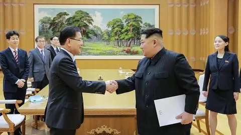 Spotkanie delegacji Korei Południowej z Kim Dzong Unem. Prezydent USA ma się się spotkać z przywódcą Korei Pólnocnej w maju (materiał "Faktów" z 9 marca)