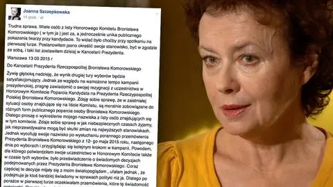 Znana aktorka odeszła z komitetu poparcia Komorowskiego