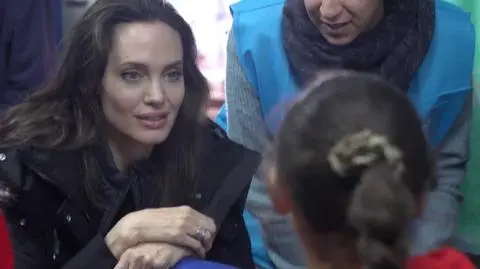 Angelina Jolie w Jordanii. Spotkała się z uchodźcami