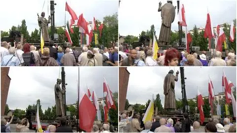"Uwaga!", "Cofać się!". Tak stawiano olbrzymiego Chrystusa