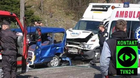 Karambol sześciu aut w Kościerzynie