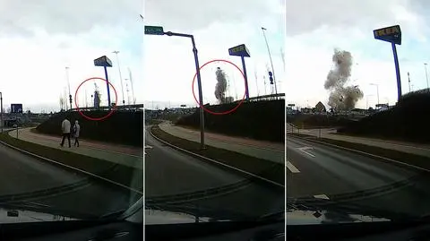 Moment wybuchu domu w Bydgoszczy