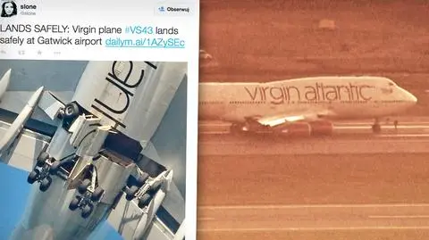 Samolot Virgin Airlines zawrócił do Londynu po problemach z podwoziem