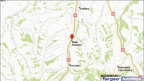 Śmiertelny wypadek w Białym Dunajcu. Zakopianka już przejezdna