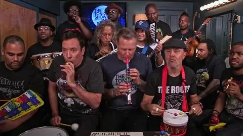 Metallica i Jimmy Fallon w szkolnej wersji "Enter Sandman"