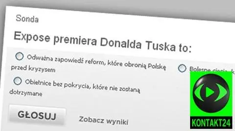 Oceń wystąpienie szefa rządu