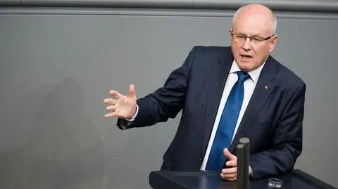 Volker Kauder jest szefem klubu CDU/CSU w niemieckim Bundestagu 