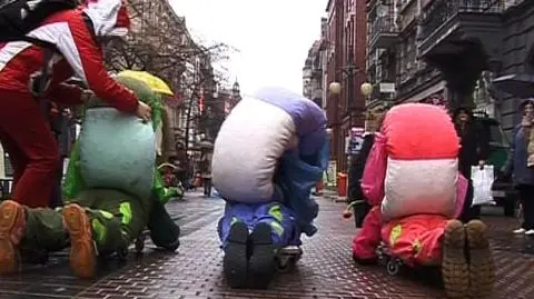 Kolorowy wyścig ślimaków