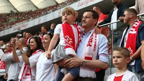 Premier Mateusz Morawiecki po wygranej Polaków meczu z Litwą