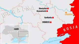 W kwietniu prorosyjscy separatyści ogłosili powstanie Ługańskiej Republiki Ludowej. Podobnie było w obwodzie donieckim 