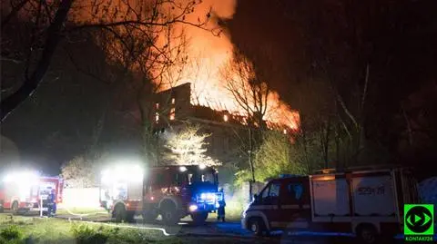 Pożar XVI-wiecznego pałacu w Zabardowicach