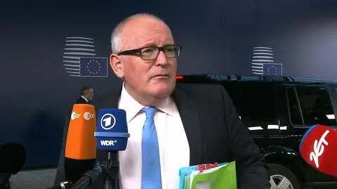 Timmermans o projektach ustaw prezydenta Dudy o KRS, Sądzie Najwyższym
