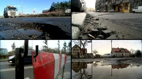 Wrocławskie ulice jak szwajcarski ser.
"Po zimie więcej dziur, niż zazwyczaj"