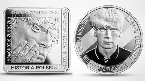 Monety kolekcjonerskie z serii "Historia Polskiej Muzyki Rozrywkowej – Grzegorz Ciechowski"