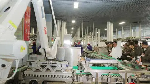 Korea Północna. Szwajcarskie roboty na zdjęciu z Kim Dzong Unem