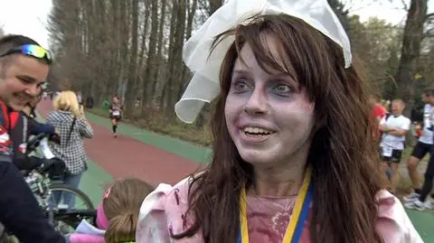 Straszydła biegały w Parku Śląskim. Przed Halloween