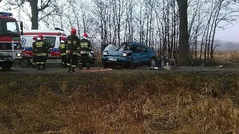 19-latek uderzył w drzewo. Zginął na miejscu