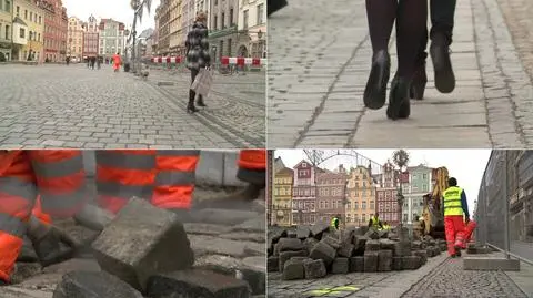Ruszył remont tzw. szpilkostrady na rynku we Wrocławiu