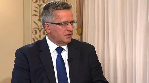 Prezydent Komorowski był gościem "Kropki nad i"