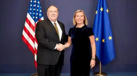 Mike Pompeo spotkał się z Federiką Mogherini