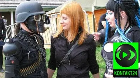 Skóry, lateksy
 i mroczne makijaże