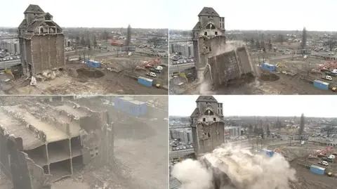 Silos runął przy drugiej eksplozji