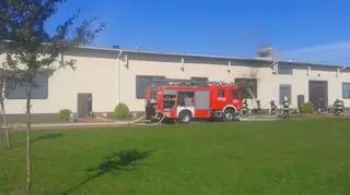Pożar lakierni pod Żmigrodem