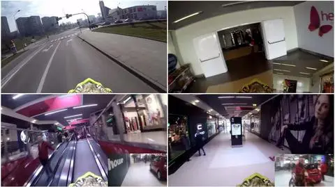 Na motocyklu pędził przez galerię, prokurator chce mu dać drugą szansę