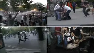 Policjanci rozbili akcję protestu przed pałacem prezydenckim 