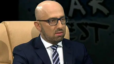 Krzysztof Łapiński był gościem programu "Tak jest" w TVN24