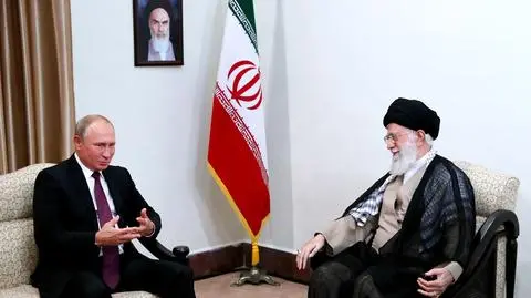 Władimir Putin i ajatollah Ali Chamenei spotkali się w Teheranie