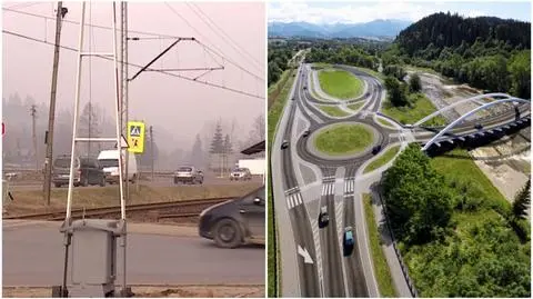 Koniec korków do Zakopanego? Trwa przebudowa Zakopianki w Poroninie