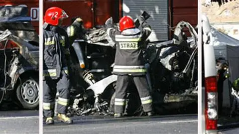 Uciekali przed policją. 
Zginęli w płonącym aucie