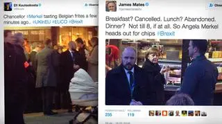 Angela Merkel na frytki wybrała się pieszo 
