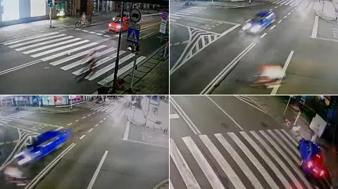 Szalona jazda rowerzysty skończyła się potrąceniem i mandatem