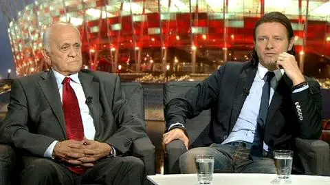 Andrzej Strejlau i Radosław Majdan byli gośćmi TVN24