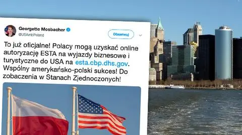 Georgette Mosbacher o możliwości starania się o wyjazd do Stanów Zjednoczonych bez wiz