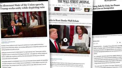 USA. Media o orędziu Donalda Trumpa o stanie państwa