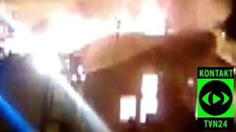 Nocny pożar w Opolu