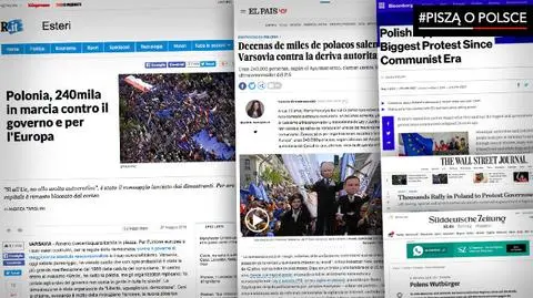 #PisząoPolsce. Zachodnie media o manifestacji w Warszawie