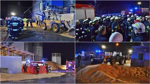 W silosie było 130 ton zboża